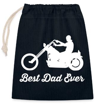 Engine - Closable cotton gift bag (25x30cm) - navy - Front