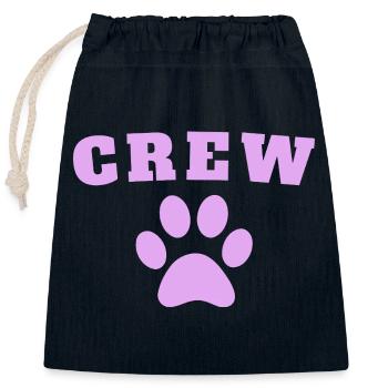 Crew Dog - Verschließbarer Geschenkbeutel aus Baumwolle (25x30cm) - Navy - Vorne