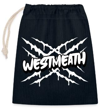 Westmeath, Irlande - Sac cadeau en coton avec cordon (25 x 30 cm) - bleu marine - Devant