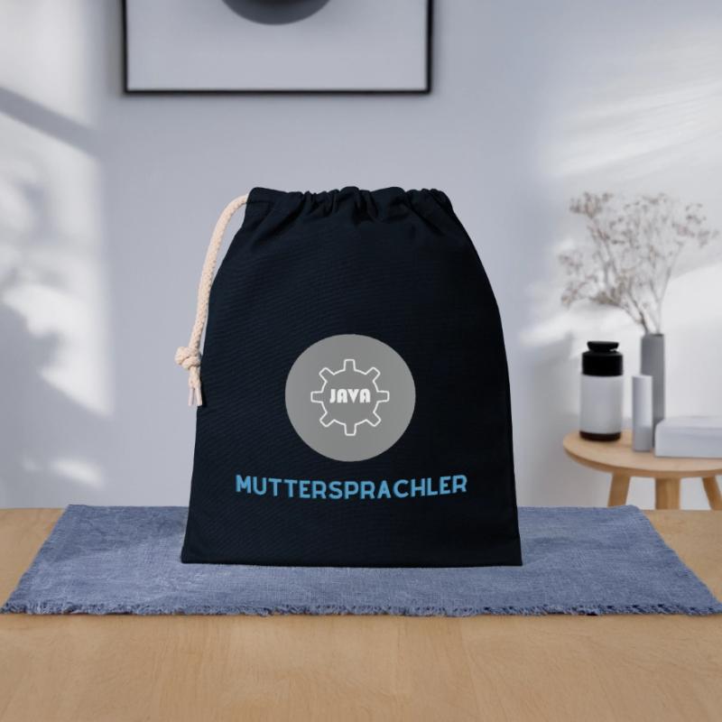 Native speaker: JavaScript Edition Closable cotton gift bag (25x30cm)