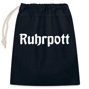 Ruhrpott - Pott - Bergbau - Kumpel - Ruhr - Shirt - Verschließbarer Geschenkbeutel aus Baumwolle (25x30cm) - Navy - Vorne