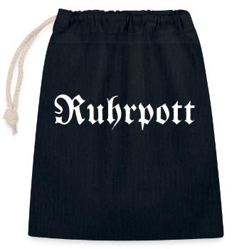 Ruhrpott - Pott - Bergbau - Kumpel - Ruhr - Shirt - Verschließbarer Geschenkbeutel aus Baumwolle (25x30cm) - Navy - Vorne