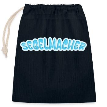 Segelmacher Segelmacher - Verschließbarer Geschenkbeutel aus Baumwolle (25x30cm) - Navy - Vorne