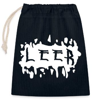 éclaboussures punk - Sac cadeau en coton avec cordon (25 x 30 cm) - bleu marine - Devant