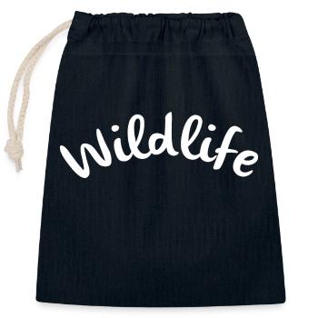 Wildlife - Verschließbarer Geschenkbeutel aus Baumwolle (25x30cm) - Navy - Vorne