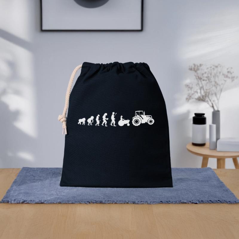 Tractor evolution Closable cotton gift bag (25x30cm)