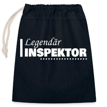 Inspektor als Beruf - Verschließbarer Geschenkbeutel aus Baumwolle (25x30cm) - Navy - Vorne