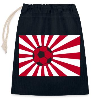 Japan Nippon Nihon JAPANISCHE Asia Sport FAN - Verschließbarer Geschenkbeutel aus Baumwolle (25x30cm) - Navy - Vorne