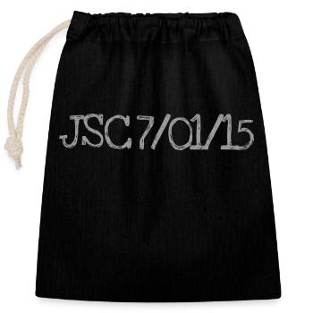 Slogan "Je suis Charlie" 7/01/2015 - Closable cotton gift bag (25x30cm) - black - Front
