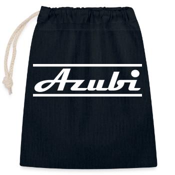 Trainee - Closable cotton gift bag (25x30cm) - navy - Front