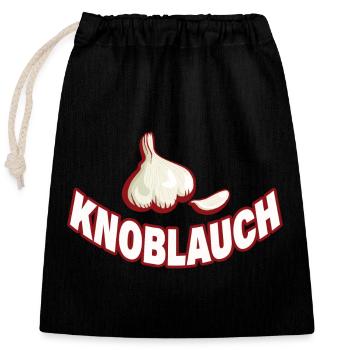 AIL - Sac cadeau en coton avec cordon (25 x 30 cm) - noir - Devant