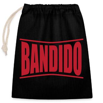 bandido t shirt design Bandit bandit bandit - Closable cotton gift bag (25x30cm) - black - Front