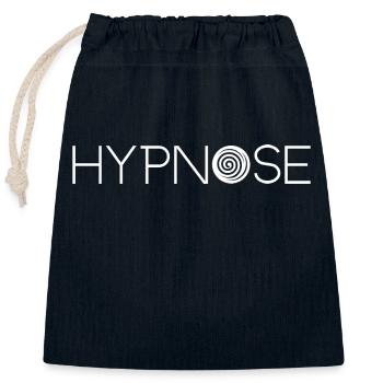 Hypnose Hypnotherapie Hypnosis Praxis-Kleidung - Verschließbarer Geschenkbeutel aus Baumwolle (25x30cm) - Navy - Vorne