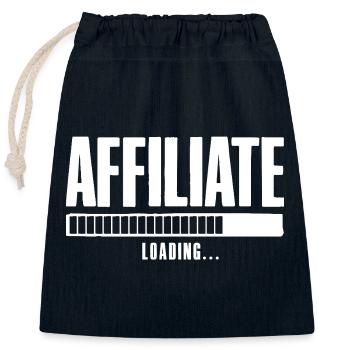 Affiliation Chargement d’entreprise en ligne Affilié - Sac cadeau en coton avec cordon (25 x 30 cm) - bleu marine - Devant