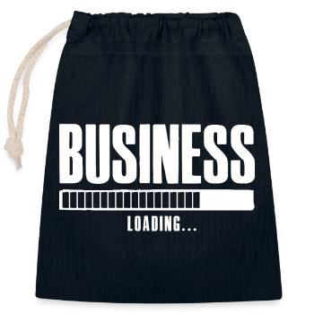 Business Loading Entreprise en ligne Affilié - Sac cadeau en coton avec cordon (25 x 30 cm) - bleu marine - Devant