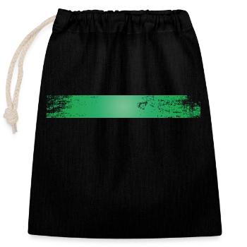 Couleur blob splash peinture peintre cadeau rayures vert - Sac cadeau en coton avec cordon (25 x 30 cm) - noir - Devant