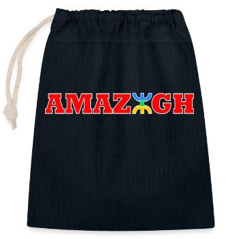 AMAZIGH - Verschließbarer Geschenkbeutel aus Baumwolle (25x30cm) - Navy - Vorne
