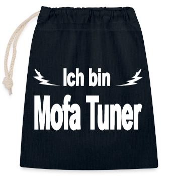 Mofa - Verschließbarer Geschenkbeutel aus Baumwolle (25x30cm) - Navy - Vorne