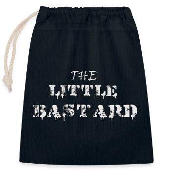 Typographie de Little Rebel - Sac cadeau en coton avec cordon (25 x 30 cm) - bleu marine - Devant