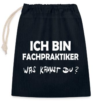 Occupation Specialist - Closable cotton gift bag (25x30cm) - navy - Front
