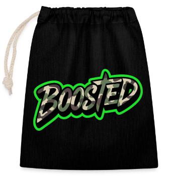 Boosted Tuning Scene Streetwear Shirt Sticker - Verschließbarer Geschenkbeutel aus Baumwolle (25x30cm) - Schwarz - Vorne