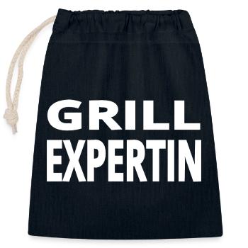 Griller - Sac cadeau en coton avec cordon (25 x 30 cm) - bleu marine - Devant