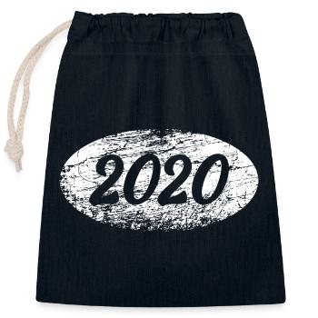 Freiheit 2020 - Verschließbarer Geschenkbeutel aus Baumwolle (25x30cm) - Navy - Vorne