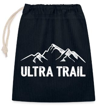 Ultra Trail - Verschließbarer Geschenkbeutel aus Baumwolle (25x30cm) - Navy - Vorne
