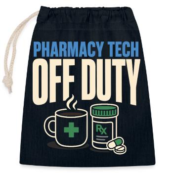 Apothekentechniker Pharmacy Tech Cpht Rx Geschenk - Verschließbarer Geschenkbeutel aus Baumwolle (25x30cm) - Navy - Vorne