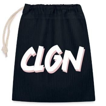 Cologne - CLGN - Closable cotton gift bag (25x30cm) - navy - Front