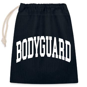 garde du corps - Sac cadeau en coton avec cordon (25 x 30 cm) - bleu marine - Devant
