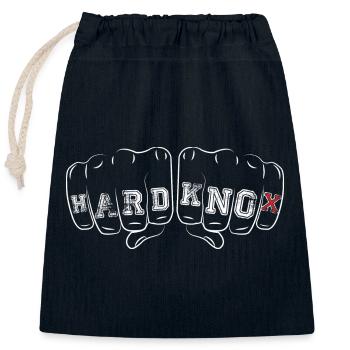 Hard Knox Fist - Verschließbarer Geschenkbeutel aus Baumwolle (25x30cm) - Navy - Vorne