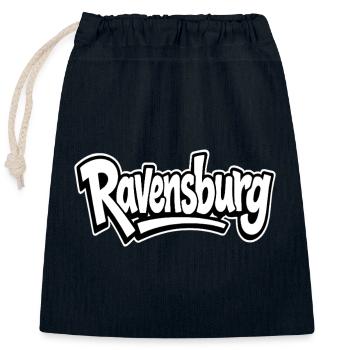 Ravensburg Heimat Fankollektion - Verschließbarer Geschenkbeutel aus Baumwolle (25x30cm) - Navy - Vorne