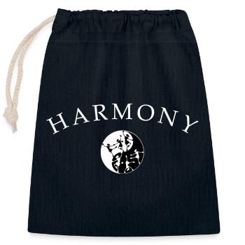 Dancing Ballet Harmony - Closable cotton gift bag (25x30cm) - navy - Front