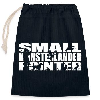 SMALL MUNSTERLANDER POINTER Hunting Dog Wilsign's Hunt - Closable cotton gift bag (25x30cm) - navy - Front
