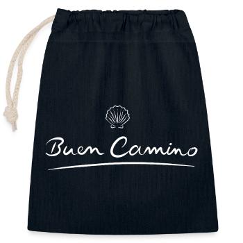 Buen Camino | Jakobsweg, Pilger, Santiago - Verschließbarer Geschenkbeutel aus Baumwolle (25x30cm) - Navy - Vorne