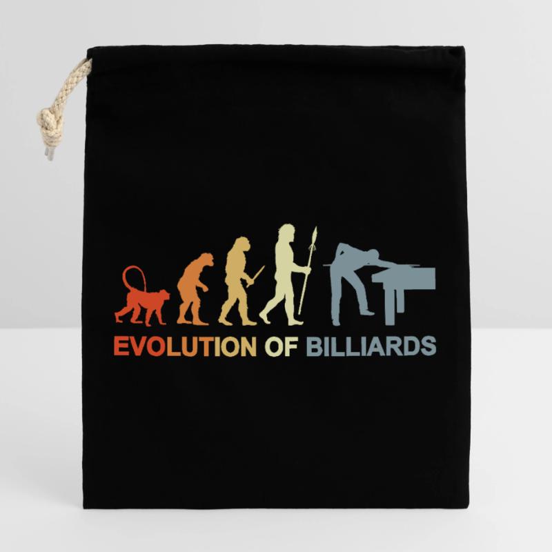 Billard Evolution Sac cadeau en coton avec cordon (25 x 30 cm)