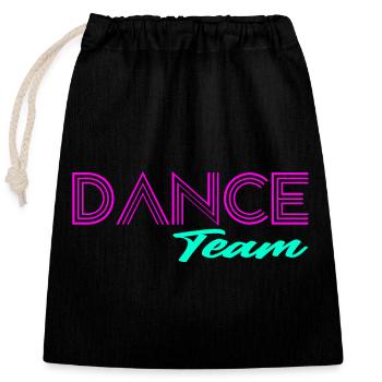 Dance - Closable cotton gift bag (25x30cm) - black - Front