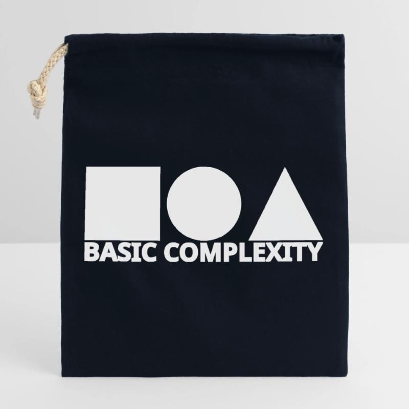 Basic complexity Closable cotton gift bag (25x30cm)