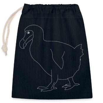 Dodo - Closable cotton gift bag (25x30cm) - navy - Front