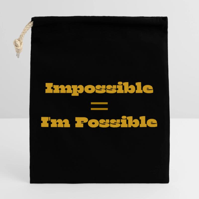 Design data missing Closable cotton gift bag (25x30cm)