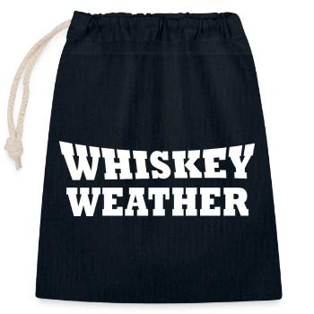 dictons amusants sur le whisky - Sac cadeau en coton avec cordon (25 x 30 cm) - bleu marine - Devant