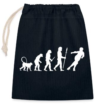 Entwicklung des Roller Derby - Verschließbarer Geschenkbeutel aus Baumwolle (25x30cm) - Navy - Vorne