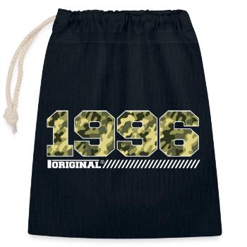1996 Jubiläumsgeschenk Jahrgang 1996 Armee - Verschließbarer Geschenkbeutel aus Baumwolle (25x30cm) - Navy - Vorne