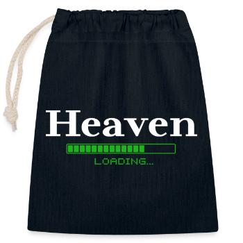 Chargement du paradis - Christian - Sac cadeau en coton avec cordon (25 x 30 cm) - bleu marine - Devant