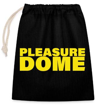 DOME DE PLAISIR - Sac cadeau en coton avec cordon (25 x 30 cm) - noir - Devant