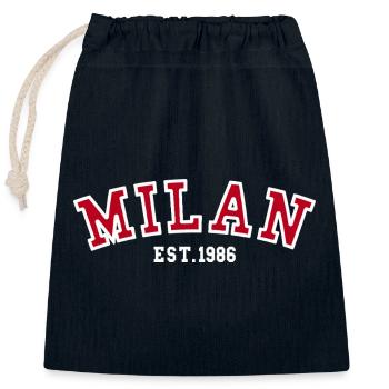 Mailand, gegründet 1986 - Verschließbarer Geschenkbeutel aus Baumwolle (25x30cm) - Navy - Vorne