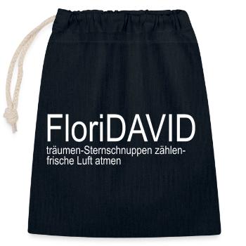Top moderner T-Shirt Design Must have 2024 - Verschließbarer Geschenkbeutel aus Baumwolle (25x30cm) - Navy - Vorne