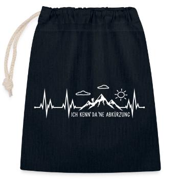 Wandern  - Verschließbarer Geschenkbeutel aus Baumwolle (25x30cm) - Navy - Vorne