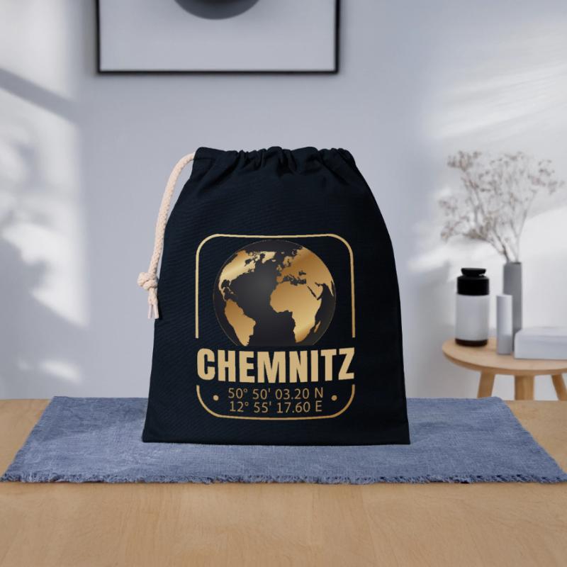 Chemnitz Verschließbarer Geschenkbeutel aus Baumwolle (25x30cm)